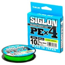 Плетеный шнур Sunline Siglon PEx4 150м 0,121мм (#0.5) light green